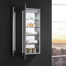 Load image into Gallery viewer, Fresca Tiempo 24&quot; Wide x 36&quot; Tall Bathroom Medicine Cabinet w/ LED Lighting &amp; Defogger- Fresca