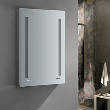 Load image into Gallery viewer, Fresca Tiempo 24&quot; Wide x 36&quot; Tall Bathroom Medicine Cabinet w/ LED Lighting &amp; Defogger- Fresca