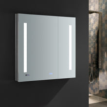 Load image into Gallery viewer, Fresca Tiempo 30&quot; Wide x 30&quot; Tall Bathroom Medicine Cabinet w/ LED Lighting &amp; Defogger- Fresca
