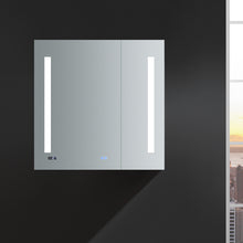 Load image into Gallery viewer, Fresca Tiempo 30&quot; Wide x 30&quot; Tall Bathroom Medicine Cabinet w/ LED Lighting &amp; Defogger- Fresca