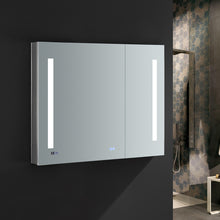 Load image into Gallery viewer, Fresca Tiempo 36&quot; Wide x 30&quot; Tall Bathroom Medicine Cabinet w/ LED Lighting &amp; Defogger- Fresca