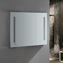 Load image into Gallery viewer, Fresca Tiempo 36&quot; Wide x 30&quot; Tall Bathroom Medicine Cabinet w/ LED Lighting &amp; Defogger- Fresca