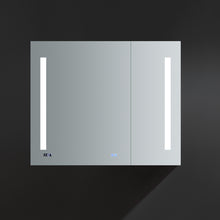 Load image into Gallery viewer, Fresca Tiempo 36&quot; Wide x 30&quot; Tall Bathroom Medicine Cabinet w/ LED Lighting &amp; Defogger- Fresca