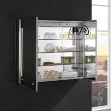 Load image into Gallery viewer, Fresca Tiempo 36&quot; Wide x 30&quot; Tall Bathroom Medicine Cabinet w/ LED Lighting &amp; Defogger- Fresca