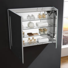 Load image into Gallery viewer, Fresca Tiempo 36&quot; Wide x 30&quot; Tall Bathroom Medicine Cabinet w/ LED Lighting &amp; Defogger- Fresca