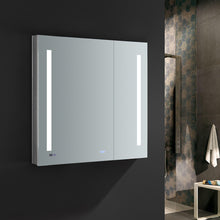 Load image into Gallery viewer, Fresca Tiempo 36" Wide x 36" Tall Bathroom Medicine Cabinet w/ LED Lighting &amp; Defogger- Fresca