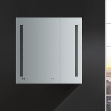 Load image into Gallery viewer, Fresca Tiempo 36" Wide x 36" Tall Bathroom Medicine Cabinet w/ LED Lighting &amp; Defogger- Fresca