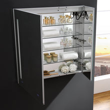 Load image into Gallery viewer, Fresca Tiempo 36" Wide x 36" Tall Bathroom Medicine Cabinet w/ LED Lighting &amp; Defogger- Fresca