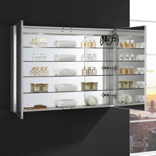 Load image into Gallery viewer, Fresca Tiempo 48&quot; Wide x 36&quot; Tall Bathroom Medicine Cabinet w/ LED Lighting &amp; Defogger- Fresca