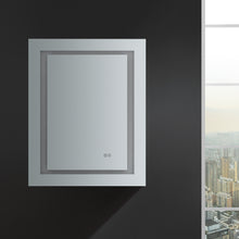 Load image into Gallery viewer, Fresca Spazio 24&quot; Wide x 30&quot; Tall Bathroom Medicine Cabinet w/ LED Lighting &amp; Defogger- Fresca