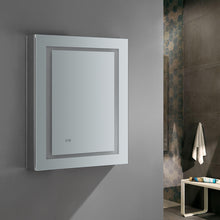 Load image into Gallery viewer, Fresca Spazio 24&quot; Wide x 30&quot; Tall Bathroom Medicine Cabinet w/ LED Lighting &amp; Defogger- Fresca