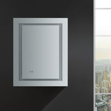 Load image into Gallery viewer, Fresca Spazio 24&quot; Wide x 30&quot; Tall Bathroom Medicine Cabinet w/ LED Lighting &amp; Defogger- Fresca