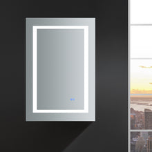 Load image into Gallery viewer, Fresca Spazio 24&quot; Wide x 36&quot; Tall Bathroom Medicine Cabinet w/ LED Lighting &amp; Defogger- Fresca