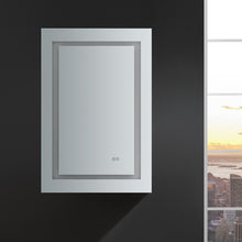 Load image into Gallery viewer, Fresca Spazio 24&quot; Wide x 36&quot; Tall Bathroom Medicine Cabinet w/ LED Lighting &amp; Defogger- Fresca