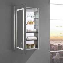 Load image into Gallery viewer, Fresca Spazio 24&quot; Wide x 36&quot; Tall Bathroom Medicine Cabinet w/ LED Lighting &amp; Defogger- Fresca
