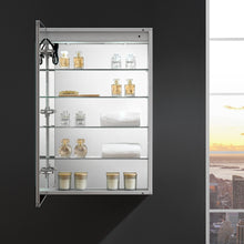 Load image into Gallery viewer, Fresca Spazio 24&quot; Wide x 36&quot; Tall Bathroom Medicine Cabinet w/ LED Lighting &amp; Defogger- Fresca
