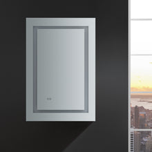 Load image into Gallery viewer, Fresca Spazio 24&quot; Wide x 36&quot; Tall Bathroom Medicine Cabinet w/ LED Lighting &amp; Defogger- Fresca