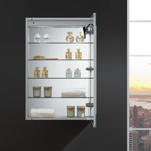 Load image into Gallery viewer, Fresca Spazio 24&quot; Wide x 36&quot; Tall Bathroom Medicine Cabinet w/ LED Lighting &amp; Defogger- Fresca