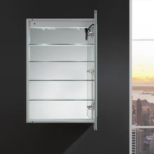 Load image into Gallery viewer, Fresca Spazio 24&quot; Wide x 36&quot; Tall Bathroom Medicine Cabinet w/ LED Lighting &amp; Defogger- Fresca