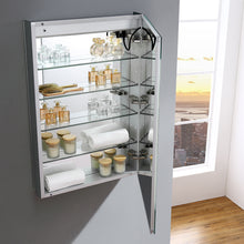 Load image into Gallery viewer, Fresca Spazio 24&quot; Wide x 36&quot; Tall Bathroom Medicine Cabinet w/ LED Lighting &amp; Defogger- Fresca