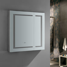 Load image into Gallery viewer, Fresca Spazio 30&quot; Wide x 30&quot; Tall Bathroom Medicine Cabinet w/ LED Lighting &amp; Defogger- Fresca