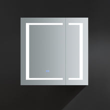 Load image into Gallery viewer, Fresca Spazio 30&quot; Wide x 30&quot; Tall Bathroom Medicine Cabinet w/ LED Lighting &amp; Defogger- Fresca