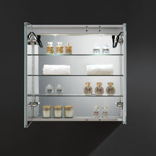 Load image into Gallery viewer, Fresca Spazio 30&quot; Wide x 30&quot; Tall Bathroom Medicine Cabinet w/ LED Lighting &amp; Defogger- Fresca