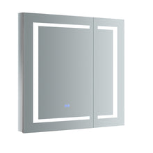 Load image into Gallery viewer, Fresca Spazio 30&quot; Wide x 30&quot; Tall Bathroom Medicine Cabinet w/ LED Lighting &amp; Defogger- Fresca