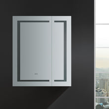 Load image into Gallery viewer, Fresca Spazio 30&quot; Wide x 36&quot; Tall Bathroom Medicine Cabinet w/ LED Lighting &amp; Defogger- Fresca