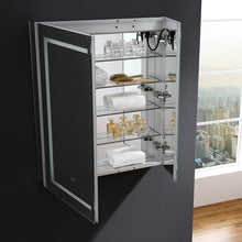 Load image into Gallery viewer, Fresca Spazio 30&quot; Wide x 36&quot; Tall Bathroom Medicine Cabinet w/ LED Lighting &amp; Defogger- Fresca