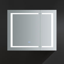 Load image into Gallery viewer, Fresca Spazio 36&quot; Wide x 30&quot; Tall Bathroom Medicine Cabinet w/ LED Lighting &amp; Defogger- Fresca
