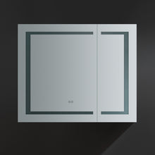 Load image into Gallery viewer, Fresca Spazio 36&quot; Wide x 30&quot; Tall Bathroom Medicine Cabinet w/ LED Lighting &amp; Defogger- Fresca