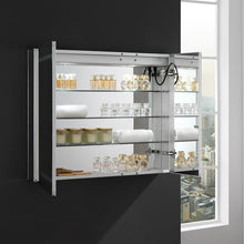 Load image into Gallery viewer, Fresca Spazio 36&quot; Wide x 30&quot; Tall Bathroom Medicine Cabinet w/ LED Lighting &amp; Defogger- Fresca