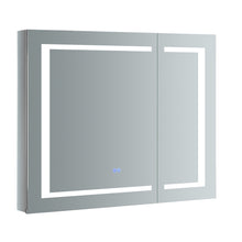 Load image into Gallery viewer, Fresca Spazio 36&quot; Wide x 30&quot; Tall Bathroom Medicine Cabinet w/ LED Lighting &amp; Defogger- Fresca