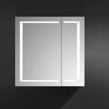 Load image into Gallery viewer, Fresca Spazio 36" Wide x 36" Tall Bathroom Medicine Cabinet w/ LED Lighting &amp; Defogger- Fresca