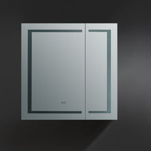Load image into Gallery viewer, Fresca Spazio 36" Wide x 36" Tall Bathroom Medicine Cabinet w/ LED Lighting &amp; Defogger- Fresca
