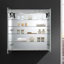 Load image into Gallery viewer, Fresca Spazio 36" Wide x 36" Tall Bathroom Medicine Cabinet w/ LED Lighting &amp; Defogger- Fresca