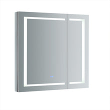 Load image into Gallery viewer, Fresca Spazio 36" Wide x 36" Tall Bathroom Medicine Cabinet w/ LED Lighting &amp; Defogger- Fresca