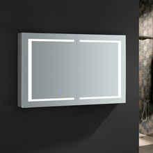 Load image into Gallery viewer, Fresca Spazio 48&quot; Wide x 30&quot; Tall Bathroom Medicine Cabinet w/ LED Lighting &amp; Defogger- Fresca