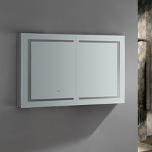 Load image into Gallery viewer, Fresca Spazio 48&quot; Wide x 30&quot; Tall Bathroom Medicine Cabinet w/ LED Lighting &amp; Defogger- Fresca