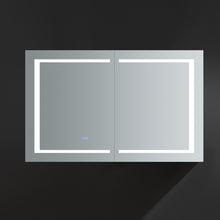 Load image into Gallery viewer, Fresca Spazio 48&quot; Wide x 30&quot; Tall Bathroom Medicine Cabinet w/ LED Lighting &amp; Defogger- Fresca