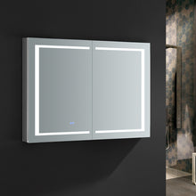 Load image into Gallery viewer, Fresca Spazio 48&quot; Wide x 36&quot; Tall Bathroom Medicine Cabinet w/ LED Lighting &amp; Defogger- Fresca