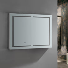 Load image into Gallery viewer, Fresca Spazio 48&quot; Wide x 36&quot; Tall Bathroom Medicine Cabinet w/ LED Lighting &amp; Defogger- Fresca