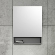 Load image into Gallery viewer, Fresca 24&quot; Gray Bathroom Medicine Cabinet w/ Small Bottom Shelf- Fresca