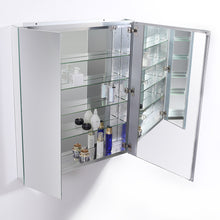 Load image into Gallery viewer, Fresca 30&quot; Wide x 36&quot; Tall Bathroom Medicine Cabinet w/ Mirrors- Fresca