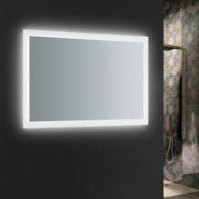 Load image into Gallery viewer, Fresca Angelo 24&quot; Wide x 30&quot; Tall Bathroom Mirror w/ Halo Style LED Lighting and Defogger- Fresca
