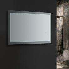 Load image into Gallery viewer, Fresca Angelo 24&quot; Wide x 30&quot; Tall Bathroom Mirror w/ Halo Style LED Lighting and Defogger- Fresca