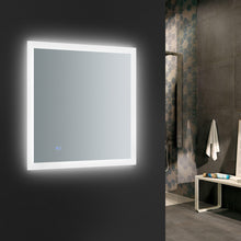 Load image into Gallery viewer, Fresca Angelo 24&quot; Wide x 36&quot; Tall Bathroom Mirror w/ Halo Style LED Lighting and Defogger- Fresca