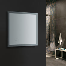 Load image into Gallery viewer, Fresca Angelo 24&quot; Wide x 36&quot; Tall Bathroom Mirror w/ Halo Style LED Lighting and Defogger- Fresca