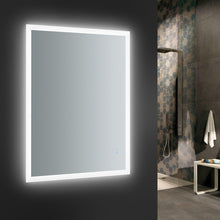 Load image into Gallery viewer, Fresca Angelo 48&quot; Wide x 30&quot; Tall Bathroom Mirror w/ Halo Style LED Lighting and Defogger- Fresca